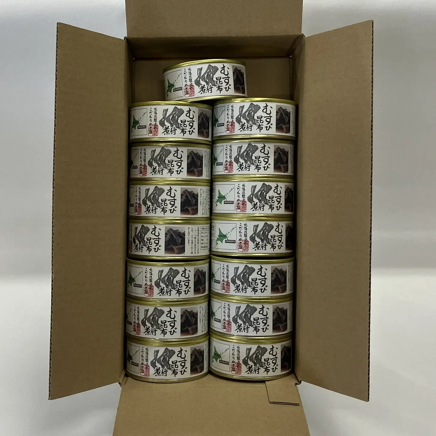 【北海道根室産】むすび昆布煮付95g×15缶 C-78020