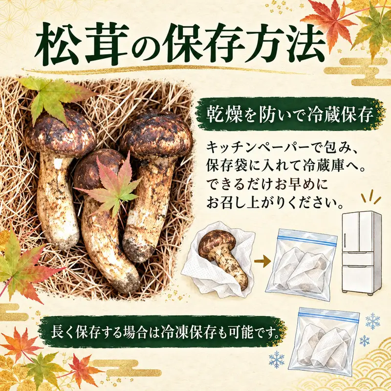 松茸 約400g 約3～5本 きのこ 野菜 国産 秋の味覚 冷蔵 冷蔵配送