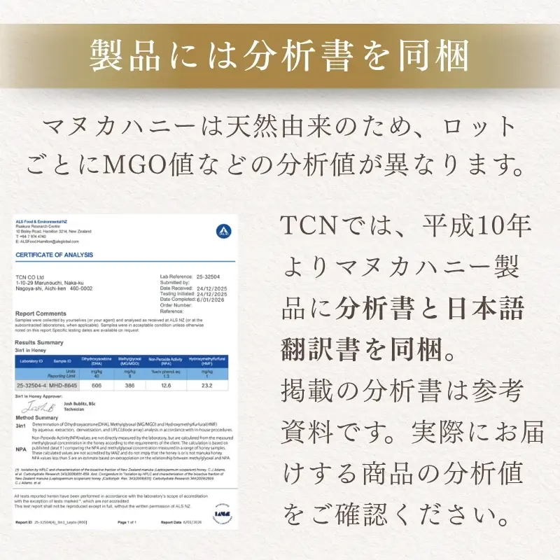 マヌカハニー MGO220+ 250g インカナムマヌカハニー・T126