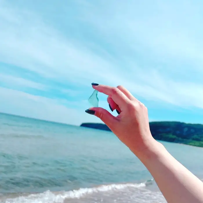 大田市産！シーグラスピアス【ピアス アクセサリー シーグラス お洒落 おしゃれ ファッション ぴあす あくせさりー】