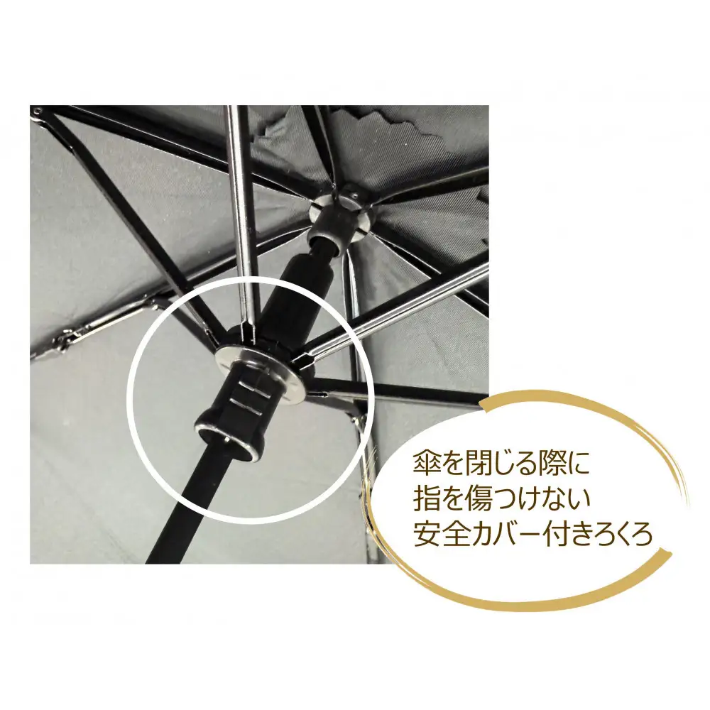 ［ふるさと納税］anon 日傘 根来塗り 黒シルバーコーティング加工 紀州漆器アンブレラ 晴雨兼用傘  UVカット 折りたたみ傘 ギフト箱入り