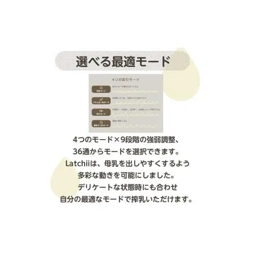 【最短翌日発送！】電動さく乳器Latchii（ラッチー）			