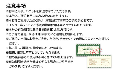 宿泊券 大井川鐵道川根温泉ホテル 10000円分 宿泊券