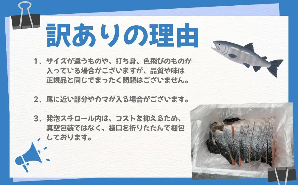 訳あり 銀鮭切り身 味付け 家庭用・弁当に最適 1kg 銀鮭