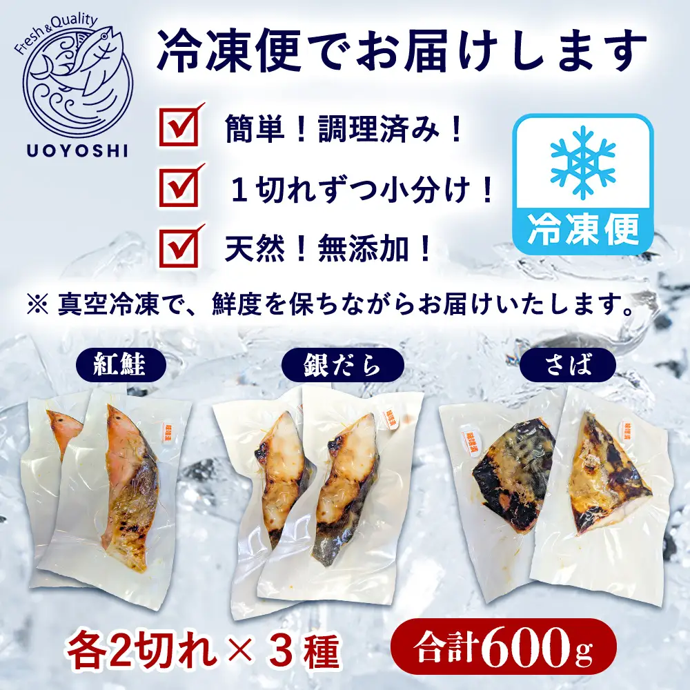 【お中元】魚よし 特製 無添加 切身3種 味噌漬けセット(銀だら、紅鮭、さば)焼き 調理済み K095027
