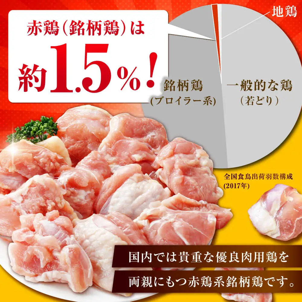 みつせ鶏 もも切身 1.2kg (300g×4袋) バラ凍結 【スピード発送】 吉野ヶ里町/ヨコオフーズ[FAE202]