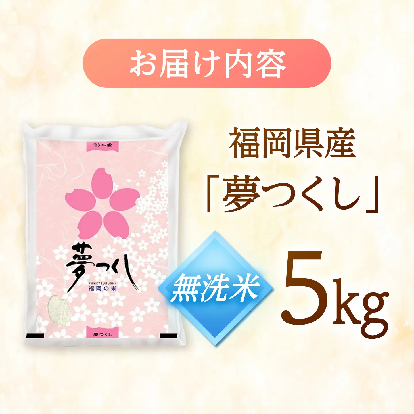 夢つくし 無洗米 5kg [BGAA085] ゆめつくし 無洗 5キロ