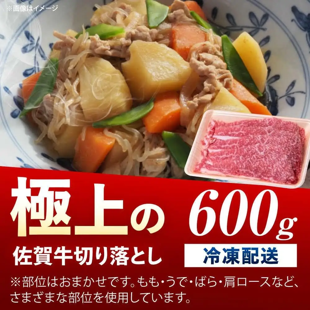 佐賀牛 牛肉切り落とし 600g /MKミート武雄[UEM030] 牛肉切り落とし