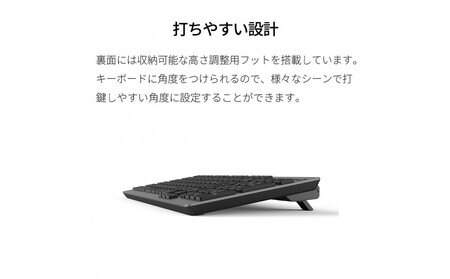テンキー付きワイヤレスキーボード FMV Comfort Keyboard KB800