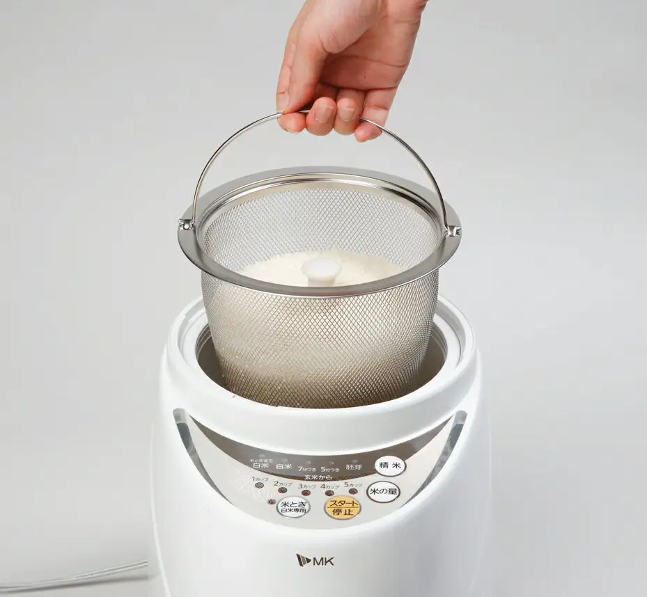 家庭用精米機 新鮮風味づき 1~5合 ホワイト(SM-500W)|精米機