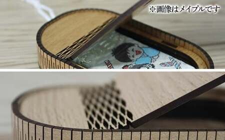 FKK22-148_ お守りケース楕円 ウォルナット