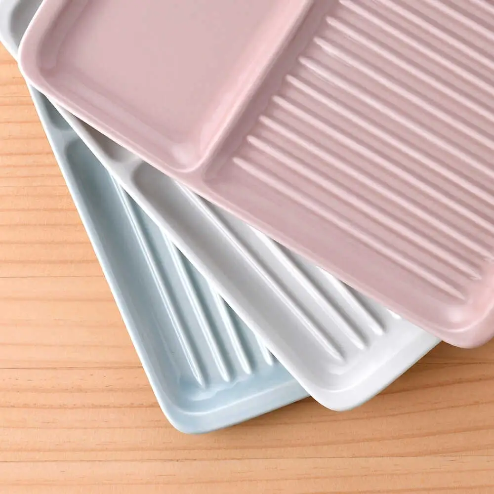 【波佐見焼】マルチパン皿 5枚セット アメ・ホワイト・ベージュ・ピンク・スカイブルー【大新窯】[DC183]