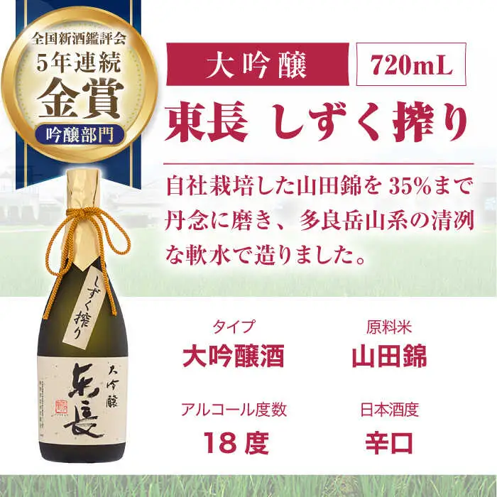 【定期便】 日本酒 東長贅沢飲みくらべ3種 NAH116 日本酒 全6回