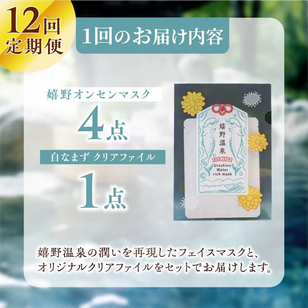 【定期便】 スキンケア 美容マスク NCV106 スキンケア 全12回