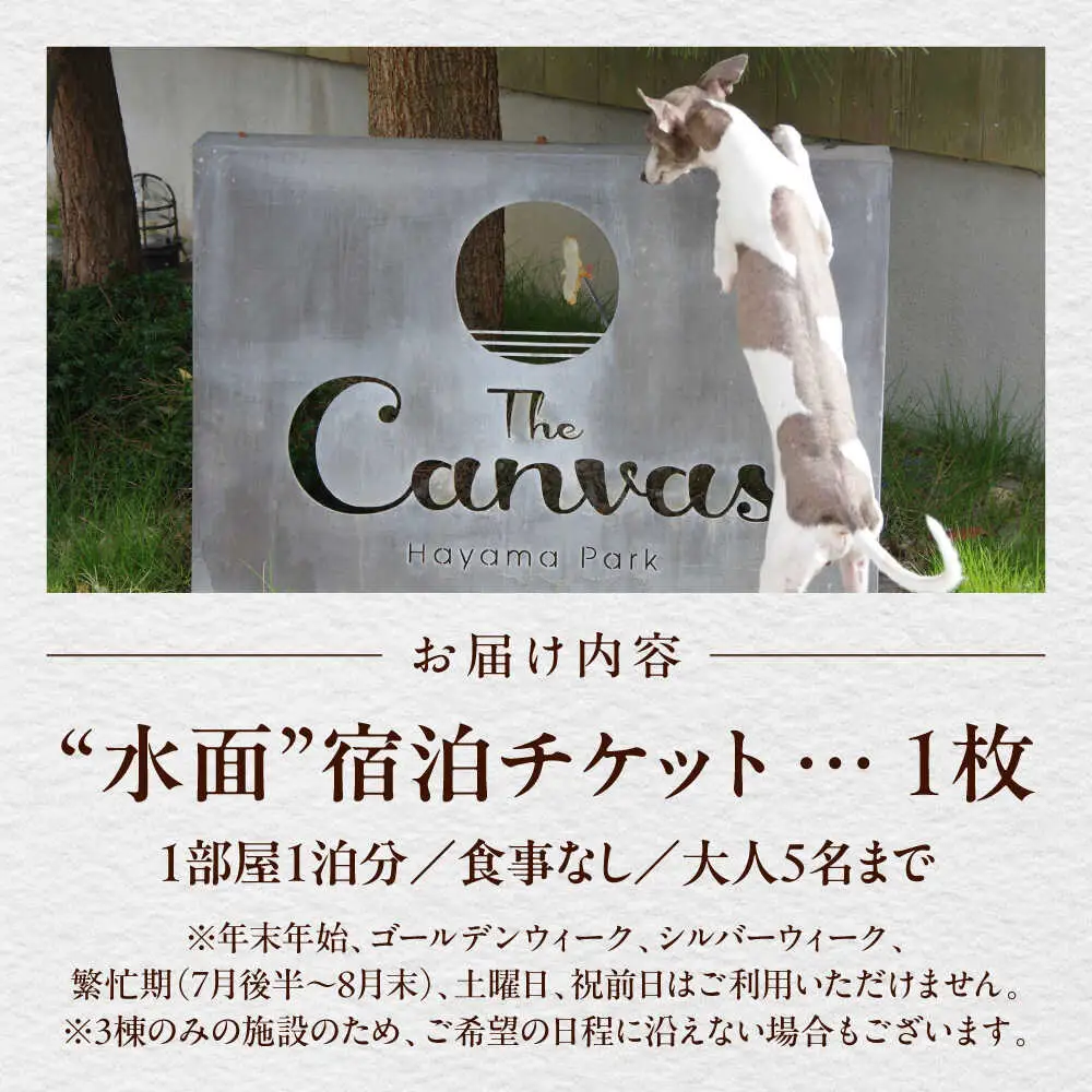 The Canvas Hayama Park 水面 Minamo 宿泊チケット ／ 旅行 チケット 宿泊券 神奈川県 葉山【The Canvas Hayama Park】 高額 [ASBP004]