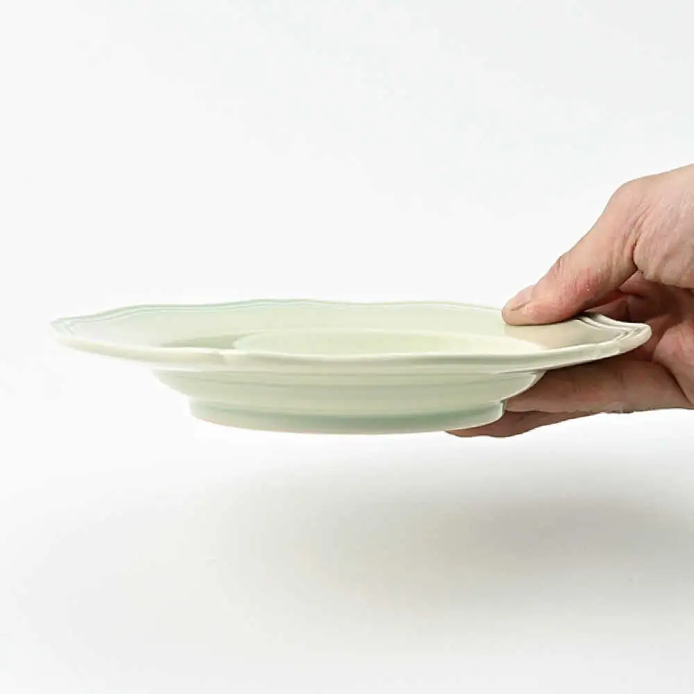 【波佐見焼】 Pasty（パスティー）　プレートS　パステルグリーン 5枚セット 取皿【福田陶器店】[PA405]