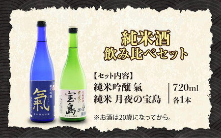 日本酒 純米 月夜の宝島／純米吟醸 氣 日本酒[XAK007]