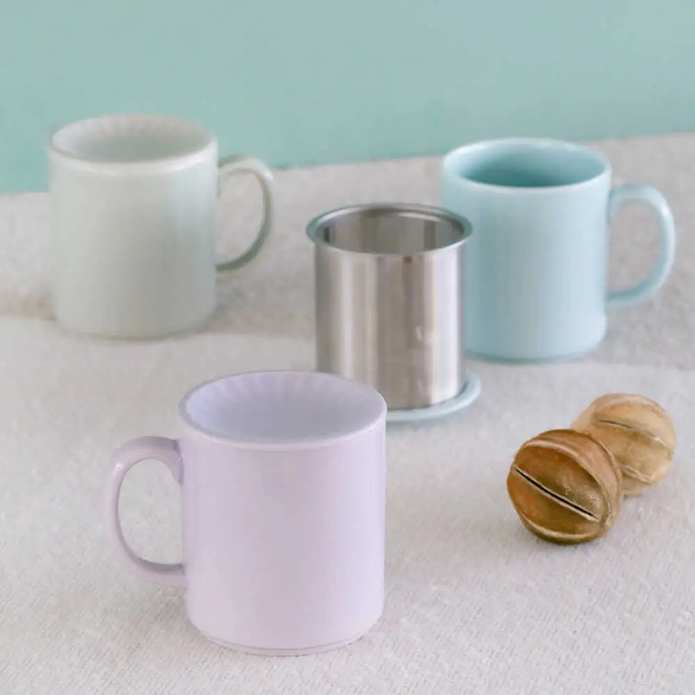 【波佐見焼】TEA TRIO SS蓋付マグ 〈light blue〉　1点【西海陶器】[OA465]