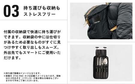 【THE MW】カトラリーセット 1人用 4点 セット（お箸×1、フォーク×1、ナイフ×1、スプーン×1） ケース付き ステンレス ナイフ スプーン フォーク 箸 アウトドア キャンプ レジャー BBQ キャンプ用品