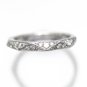 結婚指輪 リング プラチナ PT900 ダイヤモンド 0.27ct ミラーカット 三角 レディースリング ダイヤリング 【295-pt】 ALPAZ162