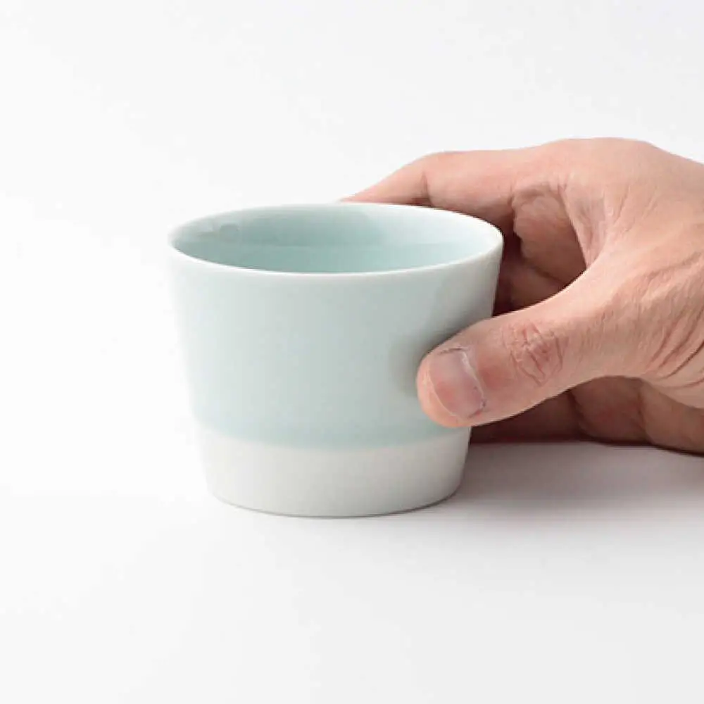 【波佐見焼】【essence】es cup 〈S〉 青磁釉 5点セット【西海陶器】[OA457]