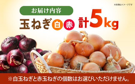 【先行予約】 玉ねぎ（白・赤）セット 計5kg 【吉祥】[HDG002]