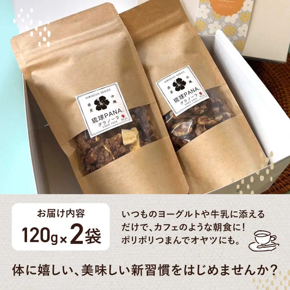 琉球PANAR 米粉グラノーラ 2個 スイーツ セット ギフト お菓子 グルテンフリー 沖縄市 / GLUCKS 10000円 BCDY002