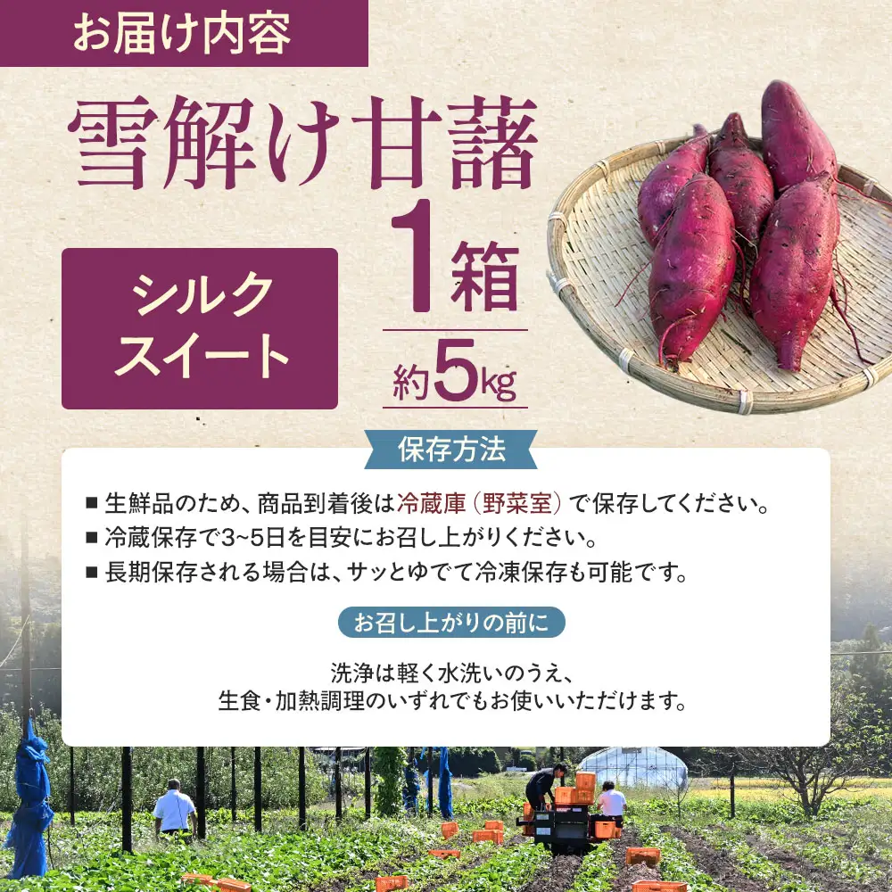 雪解け甘藷 シルクスイート さつまいも スイーツ 三戸町