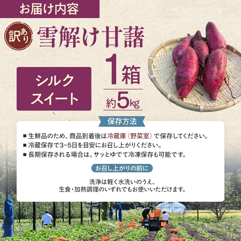 訳あり 雪解け甘藷 シルクスイート さつまいも スイーツ 三戸町