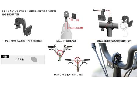ライドオンバッグ ブラック/ターコイズ ブロンプトンマウント ライドオンバッグ【R+Bag-BKTQ-BROMPTON】【セット品】