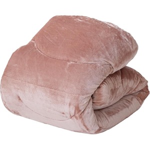 mofuton　ダブル（スモーキーピンク） _ 毛布 掛け布団 〔Qc066-d-pi〕