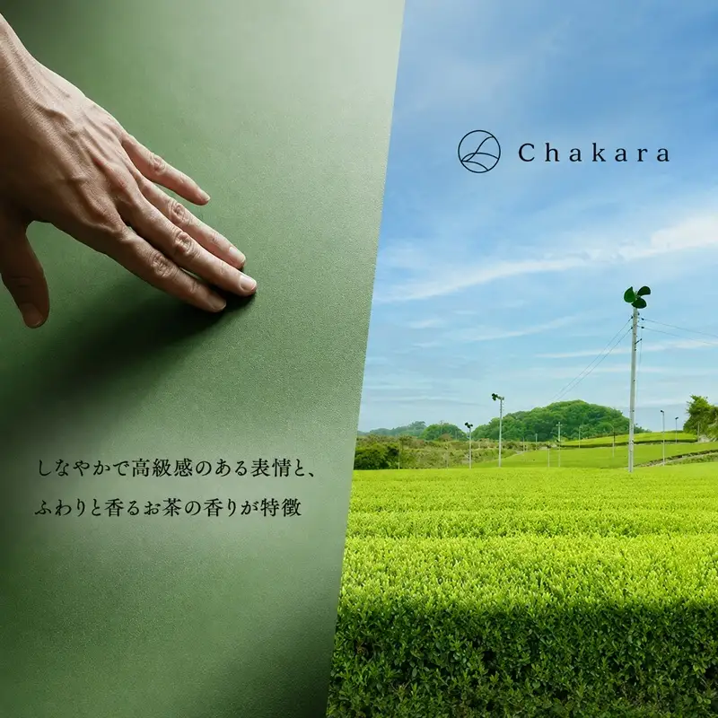 Chakara GAMAGUCHI traycase トレー 小物入れ ポーチ ペンケース がま口 多機能 静岡茶 アップサイクル 合成皮革 浜松市 マッチャ