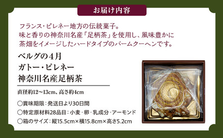 【ベルグの4月】ガトー・ピレネー　神奈川名産足柄茶 ANW0005