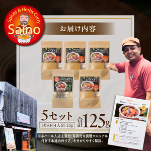 本場のカレースパイスキット 5セット 本場のカレー スパイス キット カレースパイス カレー アジアンカレー アジア料理 スパイスセット スパイスキット スパイスミックス オリジナルカレー 初心者向け 簡単 本格 カレー粉 カレーパウダー 愛知県 小牧市 送料無料 [155C02]