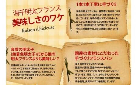 【6ヶ月定期便】 明太子屋がこだわった明太フランス 5本セット×6回 計30本 明太フランス めんたいフランス パン フランスパン めんたいこ 明太子 冷凍