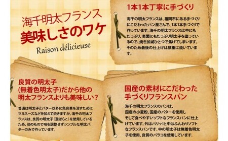 【12ヶ月定期便】 明太子屋がこだわった明太フランス 5本セット×12回 計60本 明太フランス めんたいフランス パン フランスパン めんたいこ 明太子 冷凍