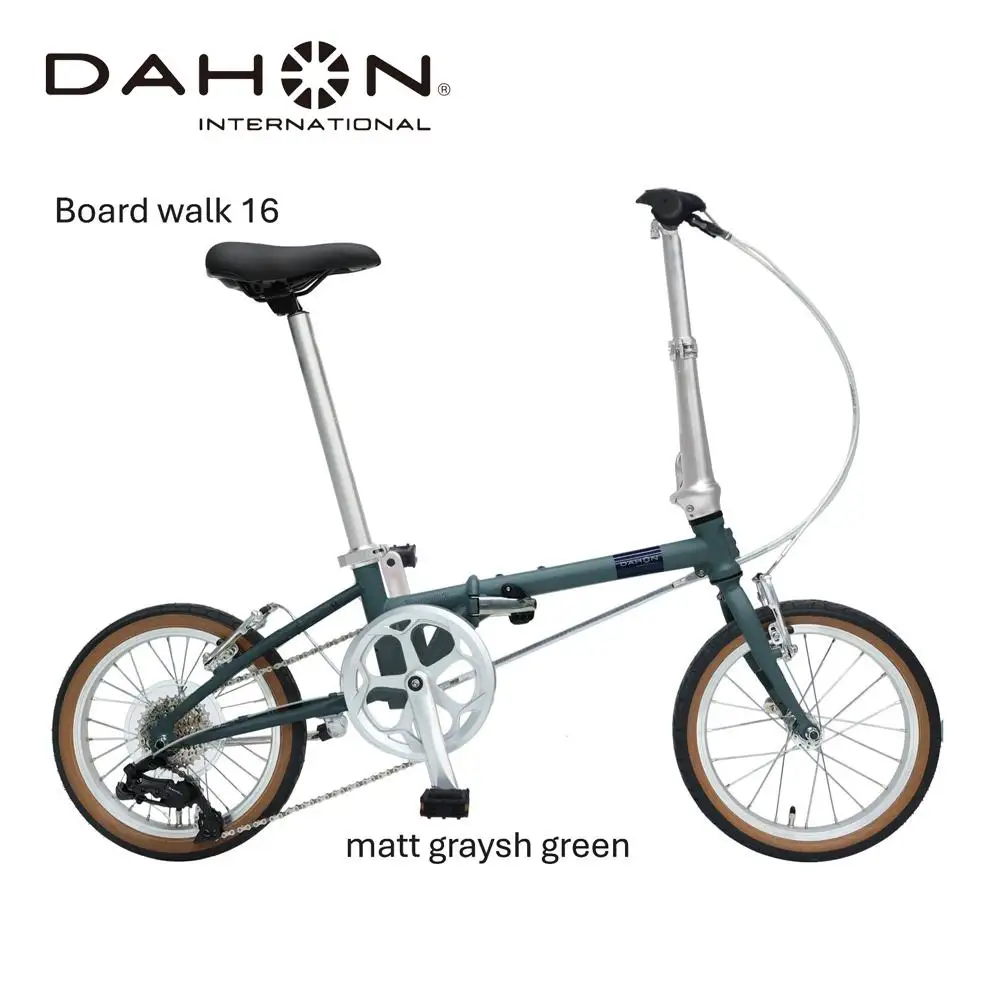 DAHON Boardwalk 16 Matt Grayish Green 送料無料 全国配送離島含│自転車 完成品 組み立て不要 折りたたみ自転車 通勤 通学 サイクリング 新生活 ボードウォーク 武田産業 三重県 四日市市 ふるさと納税