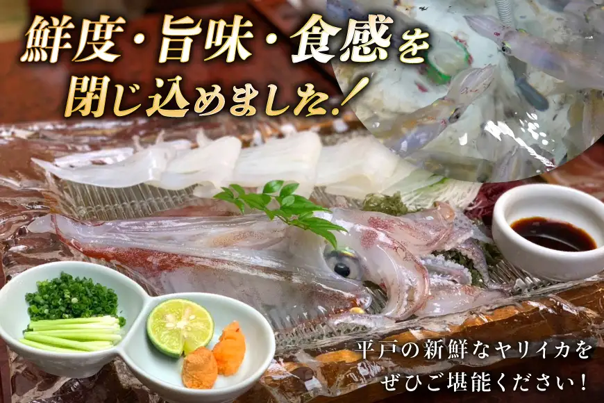 イカ 【ランキング1位獲得！】 極鮮ヤリイカ 刺身 約500g