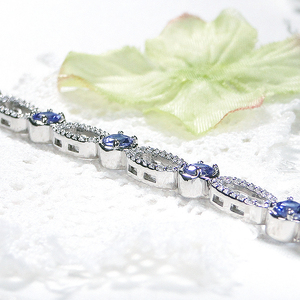 ブレスレット プラチナ PT900 ダイヤモンド 1.2ct タンザナイト ラウンド エリプス ダイヤブレスレット ゴージャス 丸 楕円 12月 誕生石 豪華 レディース 【f293-ta-pt】 ALPAZ178