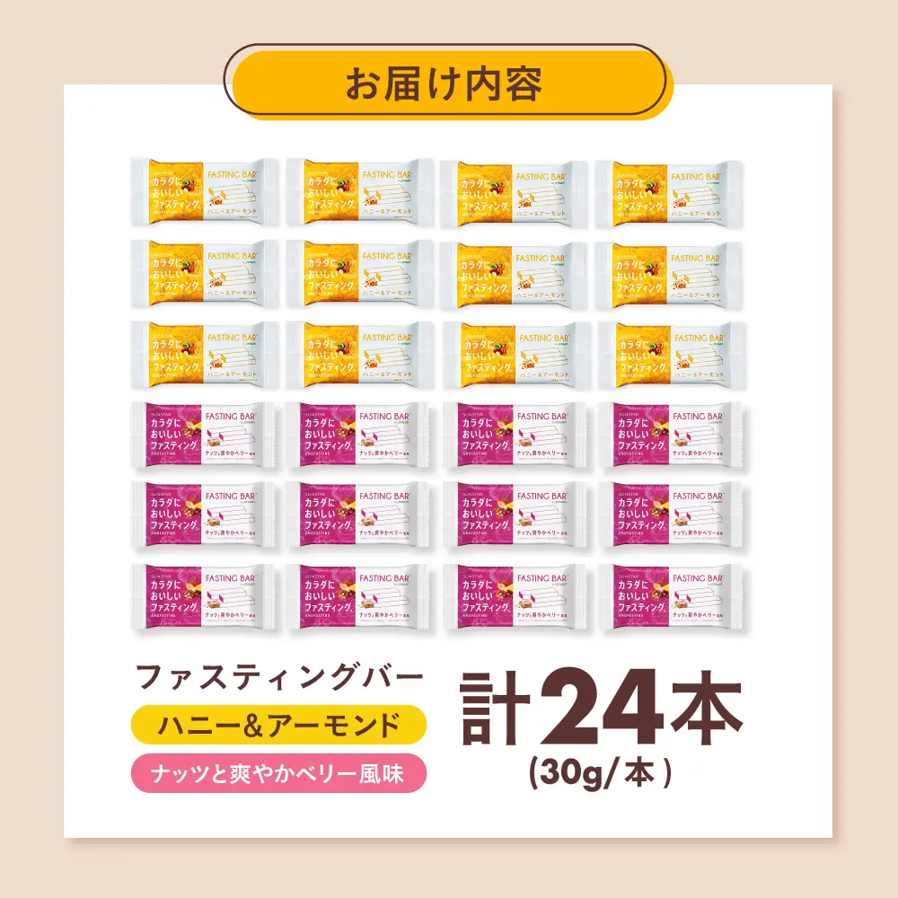 ダイエット ファスティング バー 2種 各12本 AOAD055 ダイエット