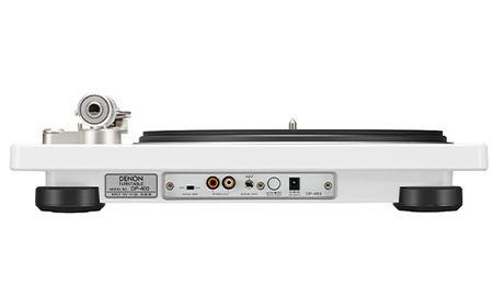 DENON MMカートリッジ対応フォノイコライザー搭載 本格マニュアル・レコードプレーヤー DP400WTEM ホワイト F24R-144