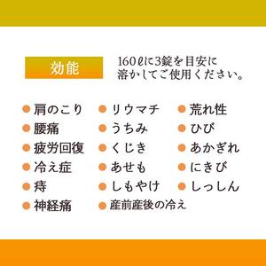 【無香料・無着色】重炭酸入浴剤　薬用 高尾ホットタブ　45錠入り×3袋