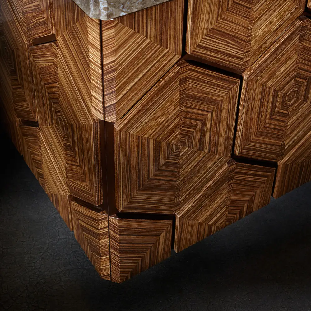 Tortoise Commode ／ 家具 トータス コモード オリジナル家具 ブランド MATSUOKA マツオカ 松岡家具製造 高級感 上質 エレガント ラグジュアリー ワンランクアップ 洗練 ディテール 広島県 No.1155