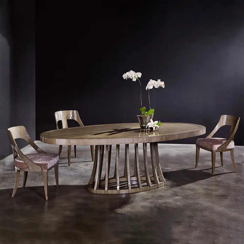 Opera Dining Table ／ 家具 オペラ ダイニングテーブル オリジナル家具 ブランド MATSUOKA マツオカ 松岡家具製造 高級感 上質 エレガント ラグジュアリー ワンランクアップ 洗練 ディテール 広島県 No.1157