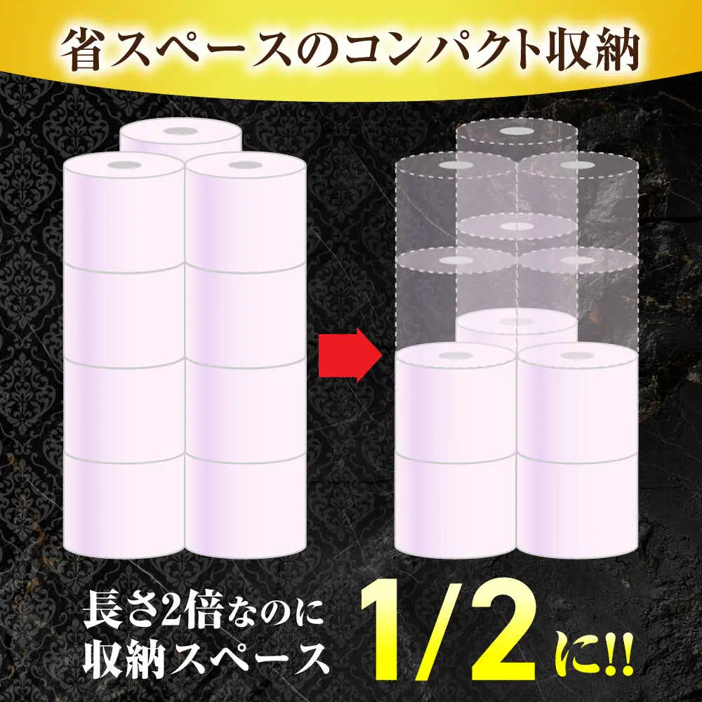 トイレットペーパー ダブル 2倍巻 72ロール ルシアパフューム VES002 トイレット