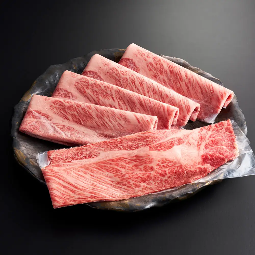 やまぐち和牛燦 すき焼き 食べ比ベセット 500g（もも・肩ローススライス各250g）（下松市） ／ 国産 牛肉 国産牛 肉 和牛 ブランド牛 No.214
