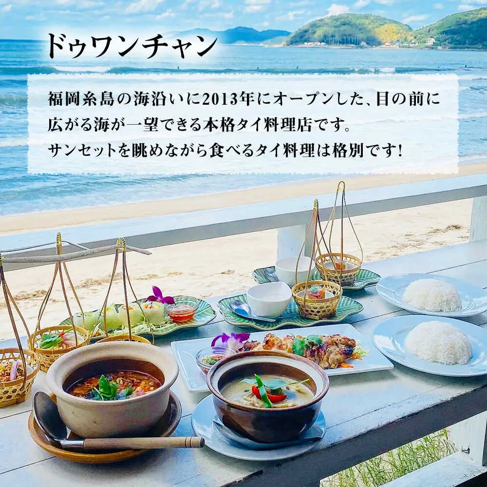 【お中元対象】糸島グルメグランプリ受賞！タイカレー2種セット（ココナッツグリーンカレー・ココナッツレッドカレー） 糸島市 / ドゥワンチャン エスニック 辛口[AIQ001]