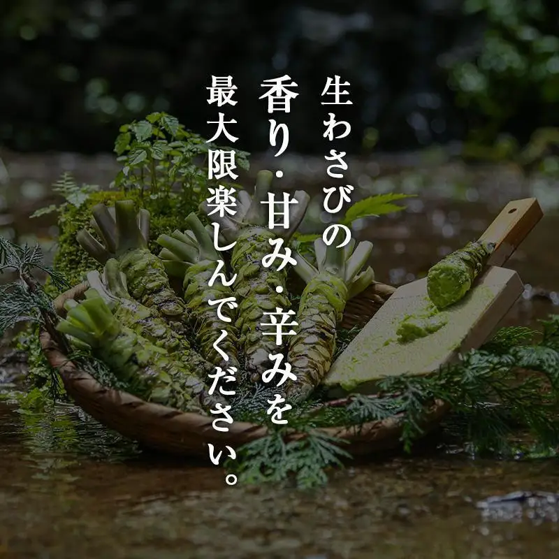 生わさび 伊豆天城産 4〜5本 計300g 薬味 生わさび