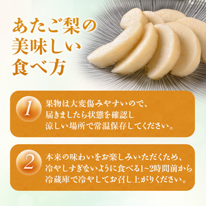 【2026年先行受付】 梨 あたご梨  秀品 約4kg(3～6玉) 岡山名産 日本一大きな梨 なし ナシ お歳暮 ギフト 御礼 プレゼント 御礼 御祝 御供 果物 くだもの フルーツ