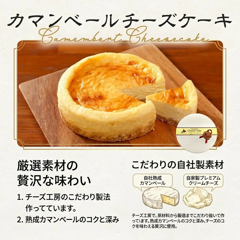チーズケーキ 夢民舎ブランド 北海道 カマンベールチーズ 使用【1658645】